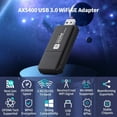 ZNGPNG Wifi Adapter AX5400 USB Network Card Wifi 6e TriBand Dongle