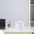 thumbnail image 3 of Rongfmy Car Automatic Trash Can Dustbin for Bedroom Kitchen Bathroom Office Waste White 6L, 3 of 9