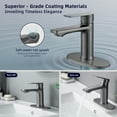 thumbnail image 4 of BELZ Grifo de Fregadero de Baño de Cascada de Metal, Grifo de Inodoro de una Sola Manija para Tocador de 1 O 3 Agujeros con Placa de Cubierta y Desague Emergente, 4 of 9