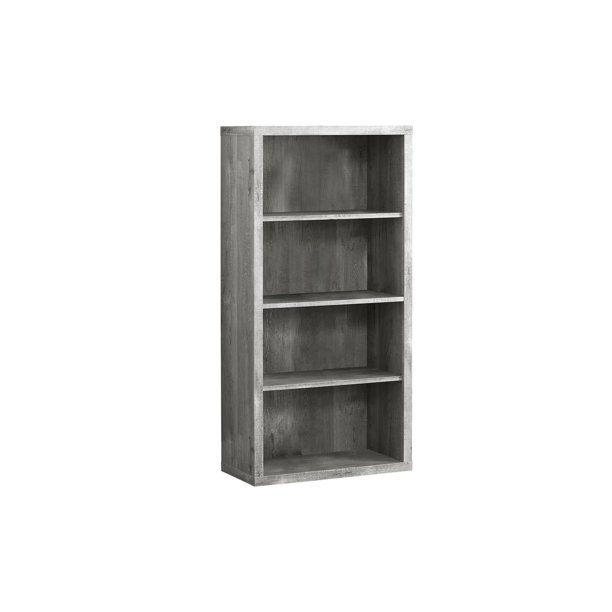 BOOKCASE 48"H / GREY WOOD GRAIN / ADJUSTABLE SHELVES