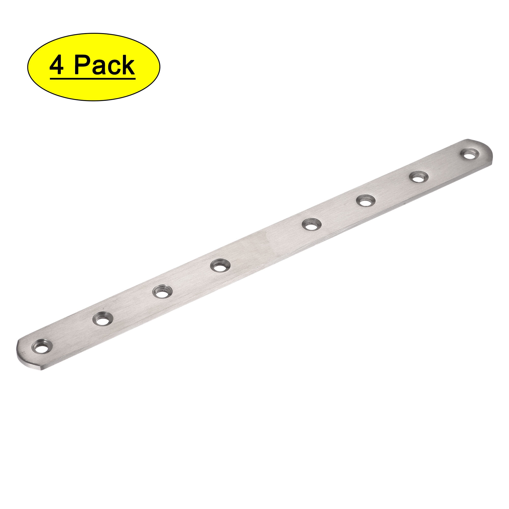 Uxcell 250mmx20mmx3mm Straight Flat Mending Repair Plate Joining Fastener 4pcs