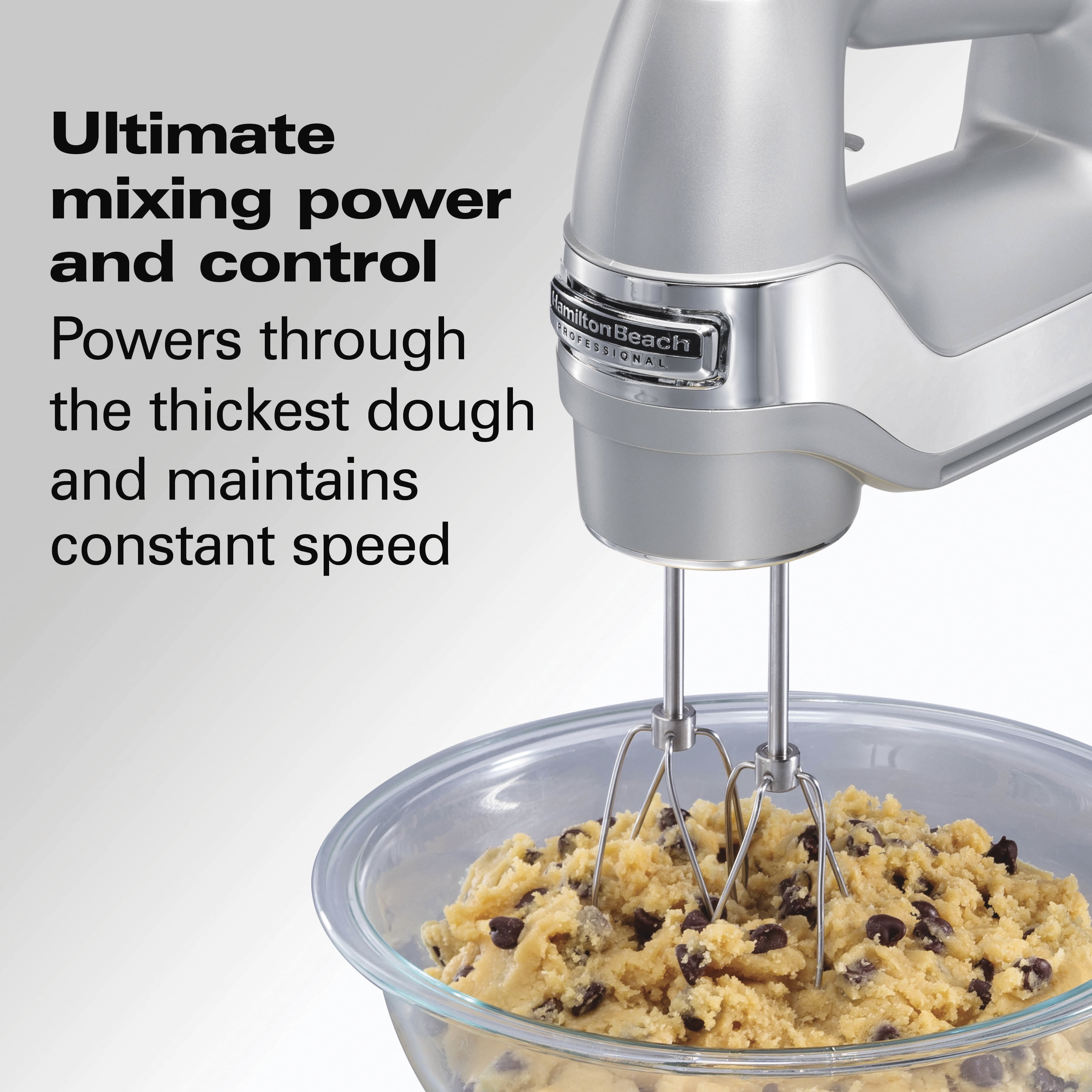 Hamilton Beach Professional 5-Speed Electric Hand Mixer, High Performance  DC Motor, QuickBurst, Slow Start Speed, Easy Clean Beaters and Whisk