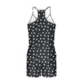 thumbnail image 4 of Kaemgyyd Womens Tank Top Pajama Set Comfy Sleeveless Sleepwear Print Racerback Camisole and Biker Shorts 2 Piece Pjs Outfit Loungewear, 4 of 5