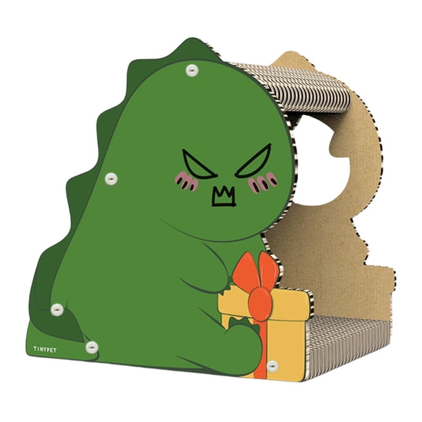 Rascador para gatos Rascador de cartón Salón Cama Sofá Almohadilla para rascar Nido pequeño dinosaurio Yuyangstore Cama para rascar gatos