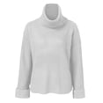 thumbnail image 3 of Vedolay Women's 2023 Tops Women's V-Neck Ribbed Long Sleeve Slim Knit Sweater Fall 2023 Trendy Clothes,White S, 3 of 5