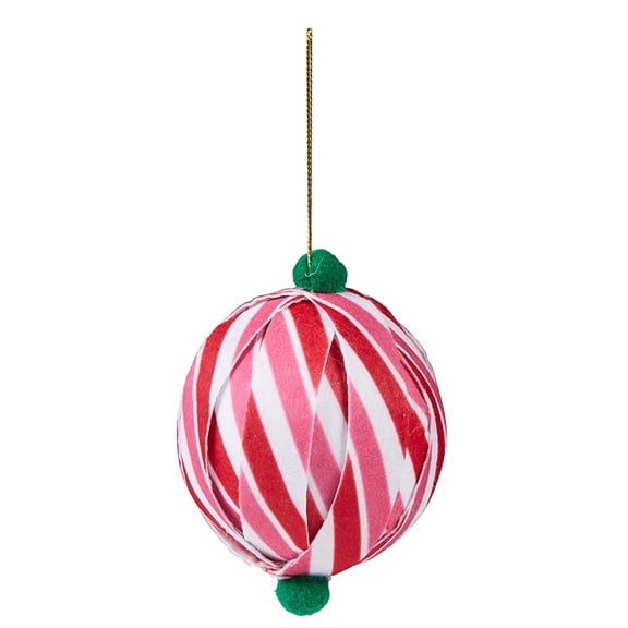 Patterned Paper Ball Ornaments Set of 2