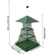 thumbnail image 3 of Comedero Colgante para Pájaros de Exterior | Comedero de Hierro Multicapa con Nidos Decorativos | Jaula Verde para Jardín, Patio, para Alimentar Aves Silvestres y Atraer La Fauna Al Aire Libre, 3 of 6