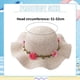 thumbnail image 2 of Sombrero de verano para niños con circunferencia de 51-52 cm, sombrero de paja con flores, sombrero grande para lavabo, sombrero de paja para playa con protección solar, 2 of 5
