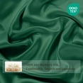 thumbnail image 3 of THXSILK Silk Duvet Cover, 19 Momme 100% 6A+ Top Grade Mulberry Silk, Quilt/Comforter Cover with Zipper & Coner Tie（Green,Cal.King Size）, 3 of 6