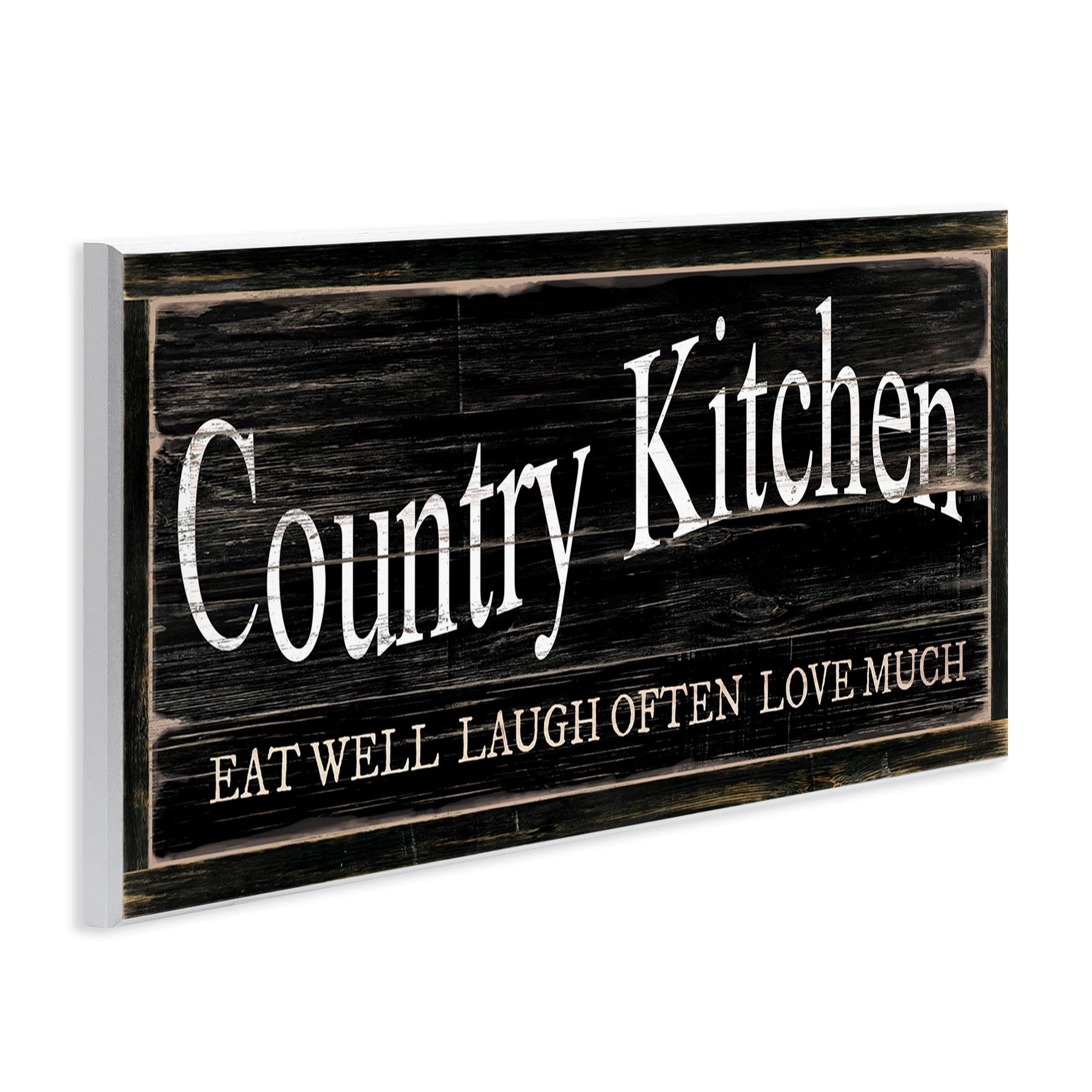 Stupell Industries Rustic Country Kitchen Typography Painting Unframed Art Print Wall Art, 17 x 7