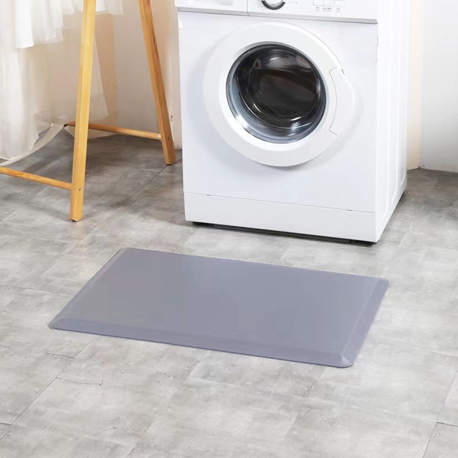 Cushioned Kitchen Rug Mat,Anti-Fatigue Non-Skid Washable Standing Mat for Floor,Waterproof Heavy Duty Foam Mat for Cooking Laundry Room,Home Kitchen Doorway,Relieves Back Knee Fatigue-Gray