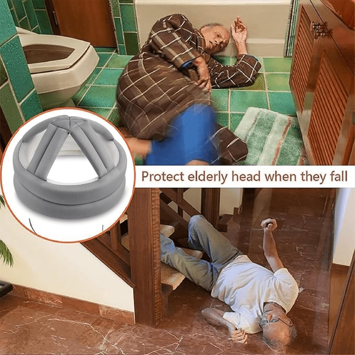 Seizure Helmet Elderly Protective Helmet - Soft Breathable Safety ...