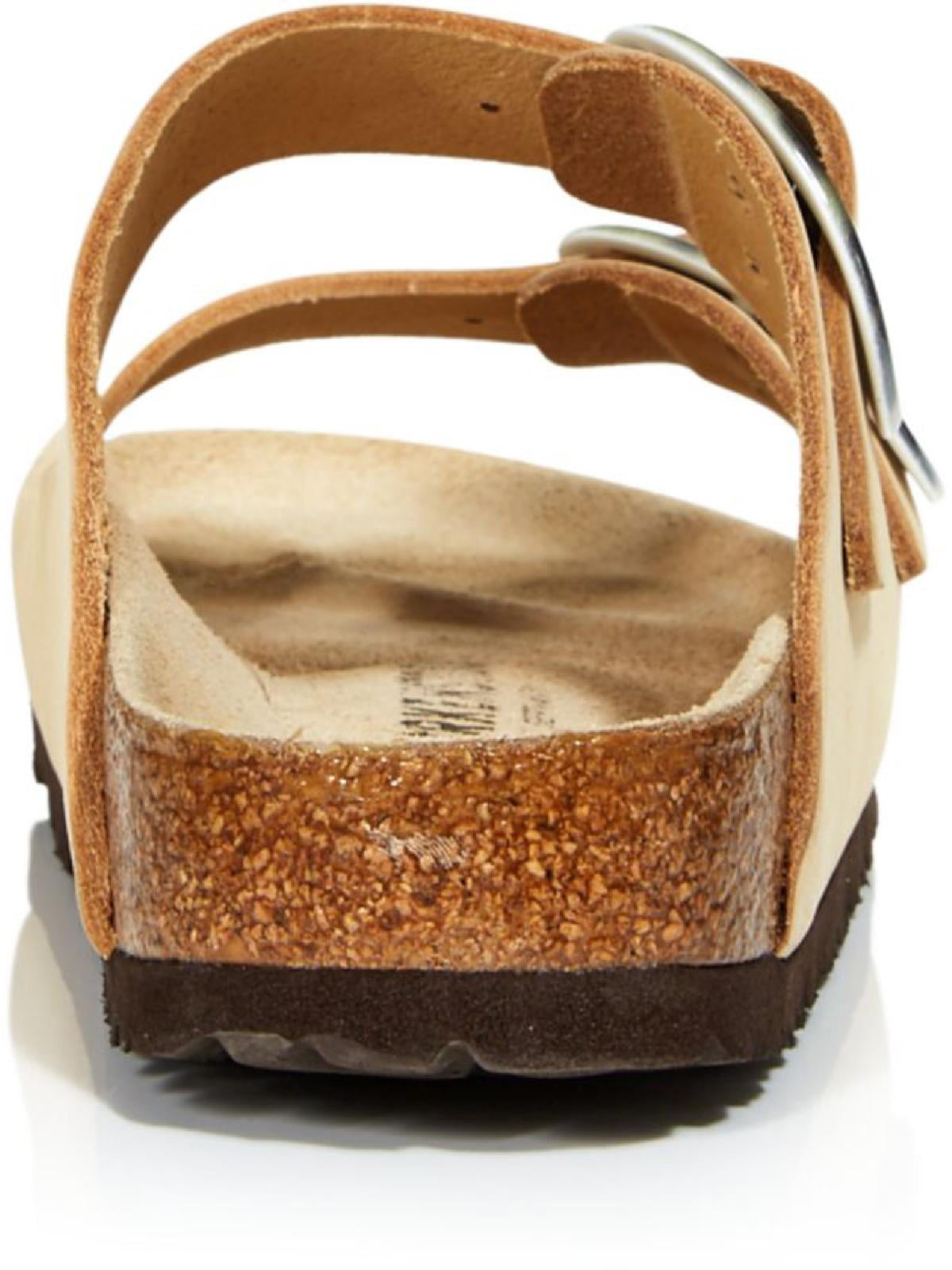 Birkenstock Womens Arizona Big Buckle Nubuck Slip On Slide Sandals