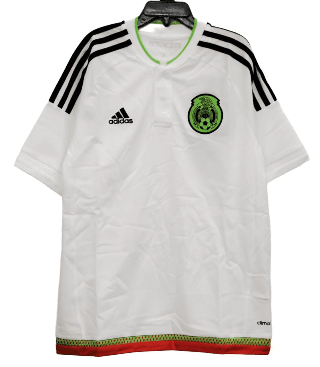 adidas Men's International Soccer Mexico Jersey, White/Black/Sesogr/H, XL