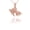 Rose, variant on Solid Gold Good Luck Goldfish Charm Pendant Necklace (14K Rose Gold, Pendant)