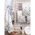 thumbnail image 2 of Blue Beige Coastal Kitchen Dish Towels for Drying Dishes Set of 2, Beach Starfish Summer Eucalyptus Waffle Weave Microfiber Hand Tea Bathroom Towels Quick Dry & Absorbent Towel 15.7x23.6, 2 of 7
