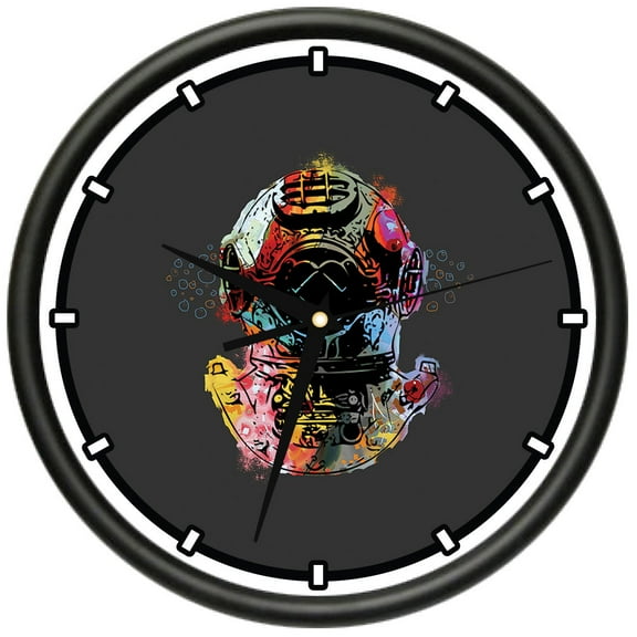 Dive Deep Design Wall Clock | Precision Quartz Movement | Décor For School Class Office Bedroom Decoration