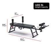 Sunny Health & Fitness Inversion Table, Adjustable Stretch & Decompression Trainer for Home Fitness