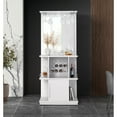 thumbnail image 3 of Picket House Furnishings Gwendolyn Wine Cabinet with Light in Glossy White, 3 of 11