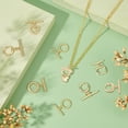 thumbnail image 7 of 18K Toggle Clasps 6 Styes T-Bar Closure Clasp 12 Sets Toggle Jewelry Clasps Flower Ring Leaf IQ Toggle Clasps Brass Bracelet Clasp for Necklace Jewelry Making, 7 of 7