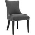thumbnail image 2 of Modway Marquis 20.5" Fabric Dining Side Chair in Gray (Set of 2), 2 of 5