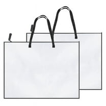 2 Pack 19X25 Inches Art Portfolio Case, Folder for Artwork, Posters Storage Bag with Zipper and Handle