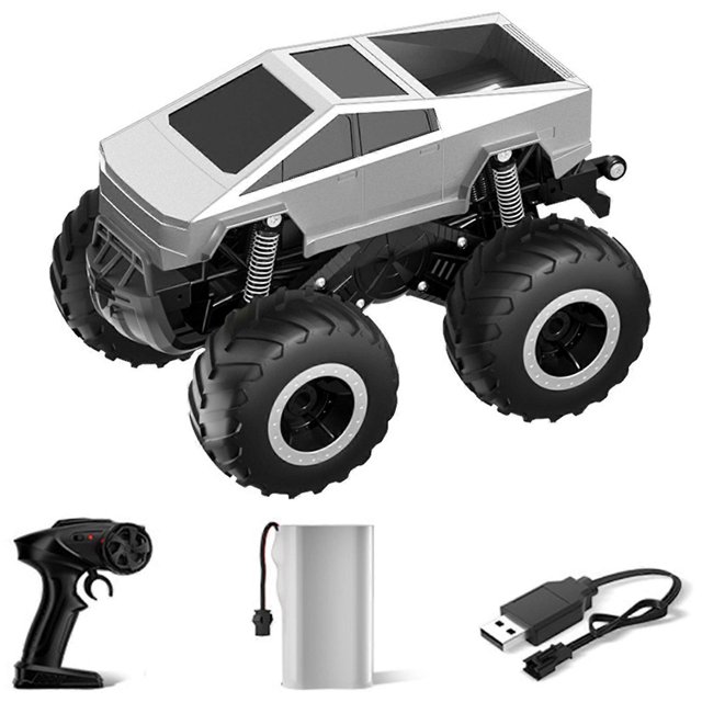 Cybertruck RC Toy for Kids 5+, Amphibious 4WD Off-Road Remote Control Car, All-Terrain Electric Stunt Vehicle, Water & Land Fun for Boys