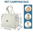 thumbnail image 6 of JTWEB Pet Sling Carrier for Small Dog Cats Handbag Doggie Carrying Shoulder Bag Travel Dog Sling Bag Pet Tote Bag with Breathable Mesh Free,White, 6 of 9