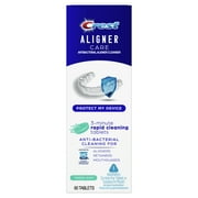 Crest Aligner Care Rapid Cleaning Tablets for Aligners, Retainers, Mouthguards, 60 Ct