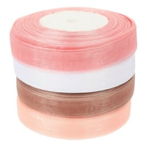 SEWCHICS Assorted Color Transparent Ribbon for Wrapping Decorative DIY Ribbon for Craft and Holiday Decor