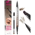 thumbnail image 1 of Lápiz para cejas iMethod, delineador de ojos 2 en 1, microblading, marrón oscuro, 1 of 7