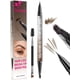 thumbnail image 1 of Lápiz para cejas iMethod, delineador de ojos 2 en 1, microblading, marrón oscuro, 1 of 7