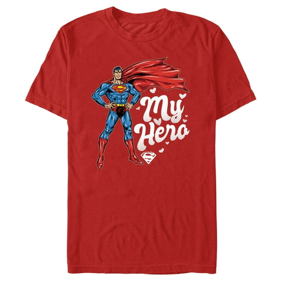 Men's Superman My Hero  Graphic Tee Red X Large