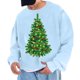 thumbnail image 1 of Sudadera sin capucha para hombre, cuello redondo, deportiva, con estampado de árbol de Navidad, sudadera con capucha, jersey de manga larga, blusa de poliéster para hombre, 1 of 4
