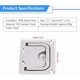 thumbnail image 2 of Lifting Accessory,1pcs Boat Hatch Pull Handle, Stainless Steel Pull Boat Flush Hatch Locker, 2 of 5
