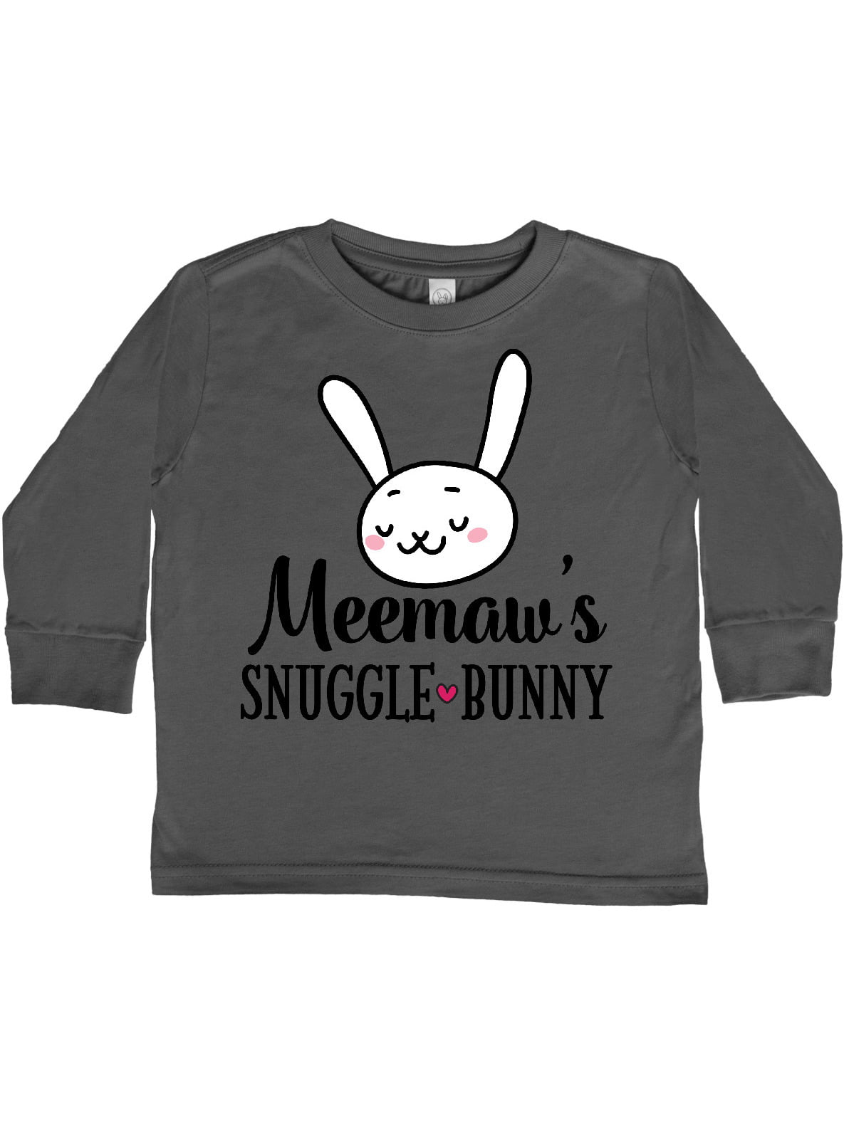 inktastic Meemaws Snuggle Bunny Easter Toddler Long Sleeve T-Shirt