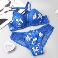 thumbnail image 2 of Sexy Embroidery Lace Extreme Padded Push Up Underwear Bra Set Bra Sets, 2 of 6