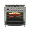 thumbnail image 5 of 36 in. Stainless Steel Professional Gas range with Legs, KM-FR36GL-SS., 5 of 7