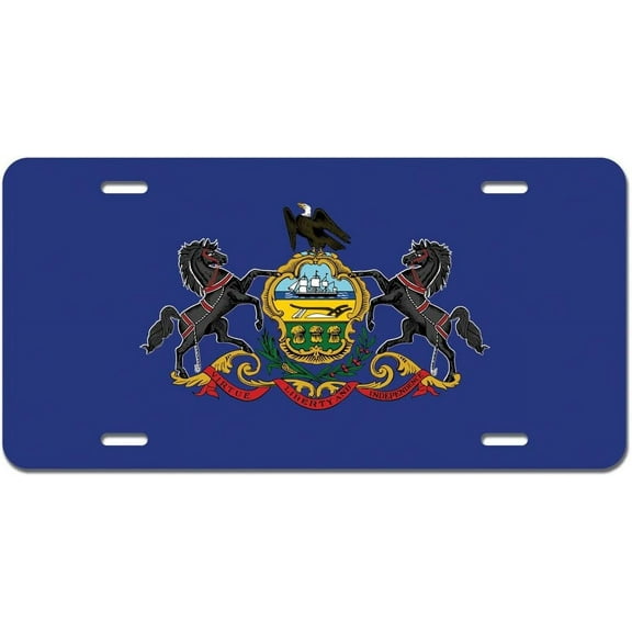 Graphics and More Pennsylvania State Flag Novelty Metal Vanity License Tag Plate
