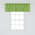 thumbnail image 2 of Ambesonne Trees Window Valance, Orange Trees Citrus Blossoms, 54" X 18", Lime Green Umber, 2 of 3