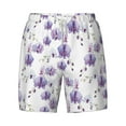 thumbnail image 4 of Lsque Mens Swim Trunks Orchids Flowers Pattern - Bathing Suit Compression Liner - Beach Swim Shorts Swimwear - (S-3XL) - Stretch Quick Dry -X-Large, 4 of 9
