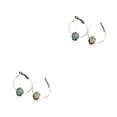 thumbnail image 2 of Pendientes de aro vintage Sonducket con diamantes de imitación, 2 of 6
