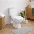 thumbnail image 4 of White Round Molded Wood Toilet Seat 17 Inches, 4 of 8