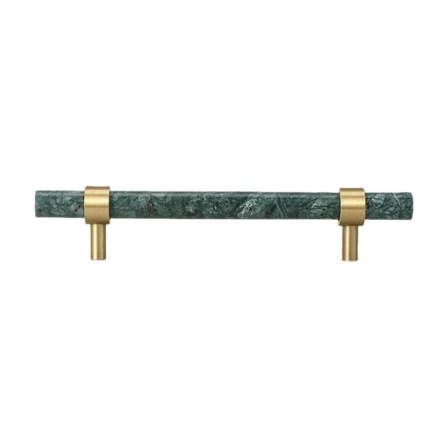 Tiradores de mármol para armarios, tiradores robustos y elegantes para cajoneras de baño, armarios, muebles de cocina y cómodas. 35x170mm Verde