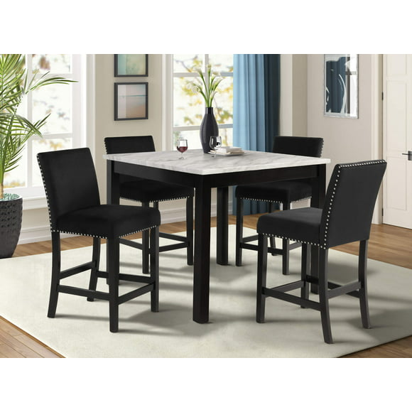 Black Counter Height Dining Sets, High Kitchen Table Set