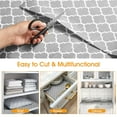 thumbnail image 4 of Genreen 12" x 118.1" Shelf Liner Drawer Liner for Kitchen Cabinet Non Adhesive, Strong Grip Anti Slip Cabinet Liners for Shelves, Durable Waterproof Cupboard Liner, Gray, 4 of 7