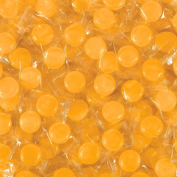 ASSORTIT Peach Buttons Hard Candy, Individually Wrapped, 1 lb Bag , Old-Fashioned Peach Flavored Candies