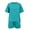 Sky Blue, variant on Mercatoo Short Sets for Girls 2 Piece Outfits Oversized Short Sleeve T Shirt and Shorts Girls 𝐋ounge Sets Tween Summer Clothes