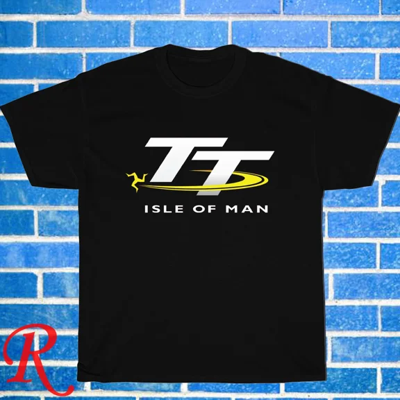New Isle Of Man TT Racing Logo Black/Grey/Navy Size S-5XL Unisex T-Shirt