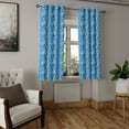 thumbnail image 2 of Ambesonne Grommet Curtain, , 50"x63", Sea Blue and Pale Ceil Blue, 2 of 5